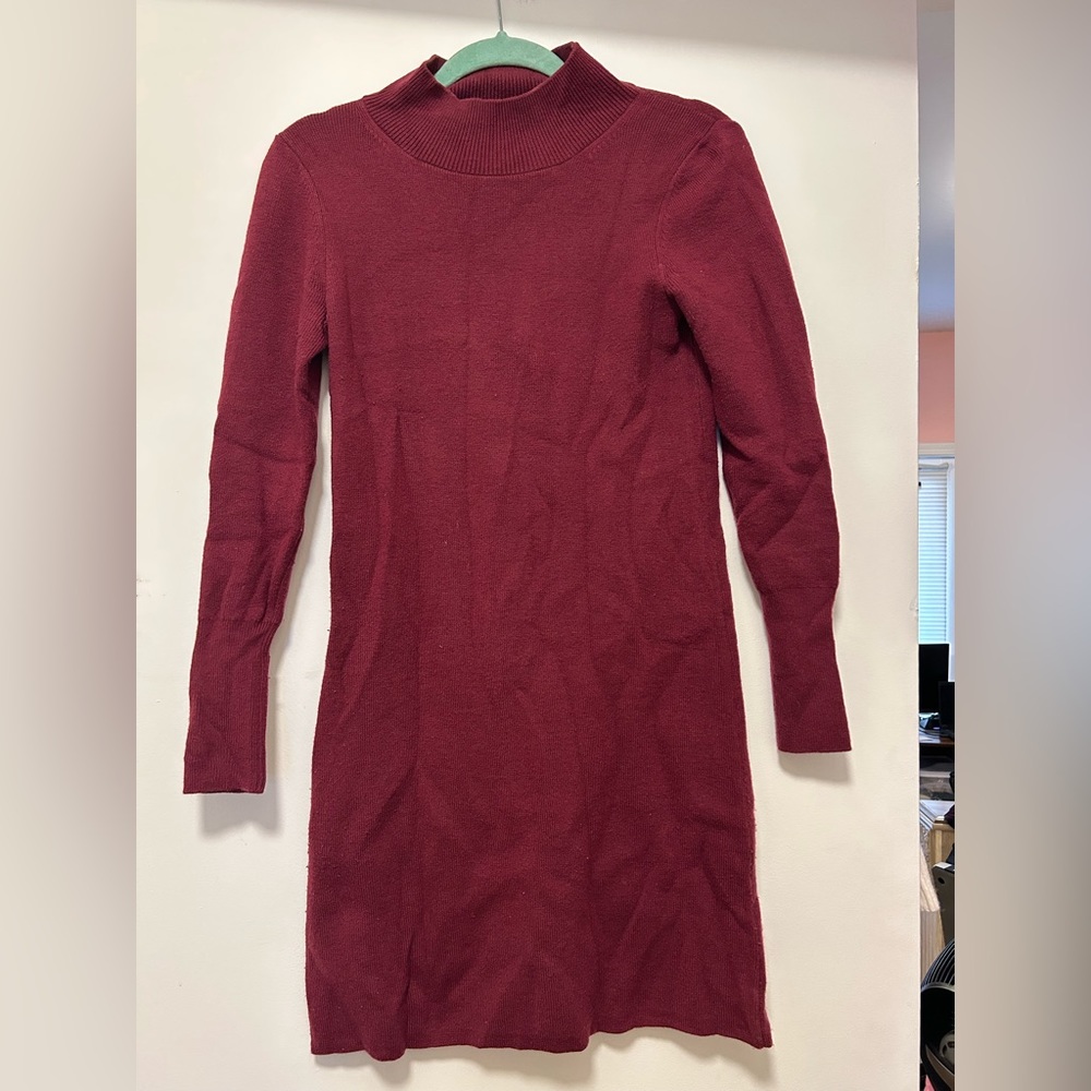 Ann Taylor burgundy wearer dress - size XS petite